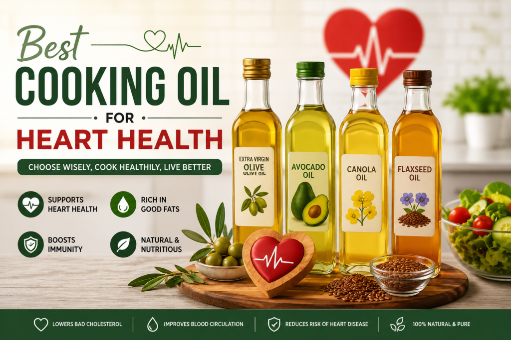 Best Cooking Oil for Heart Health: A Complete Guide to Choosing the Right Oil for Your Kitchen Best Cooking Oil for Heart Health